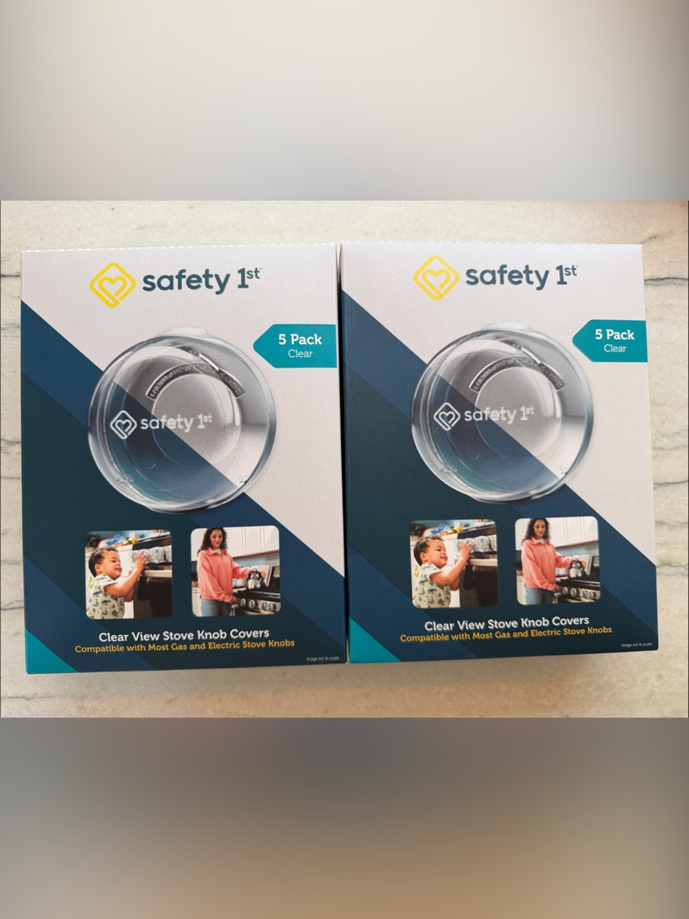 safety 1st Clear Stove Knob Covers - 5 Pack